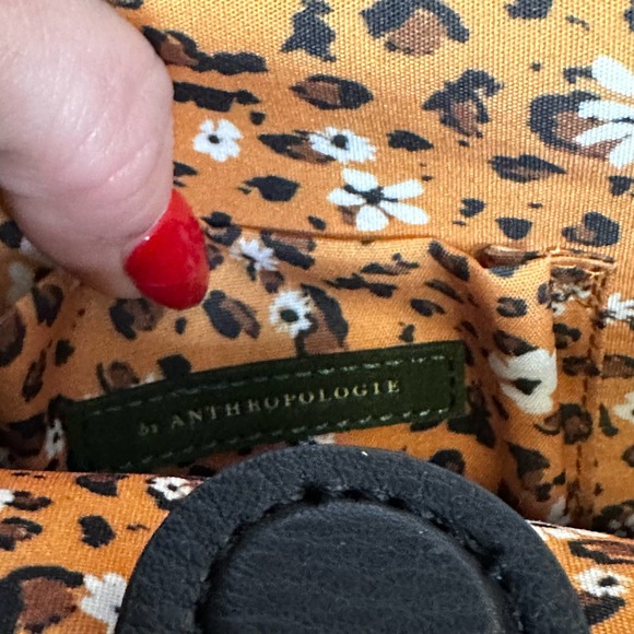 Anthropologie Black Woven Purse with adjustable crossbody/shoulder strap - Picture 6 of 7